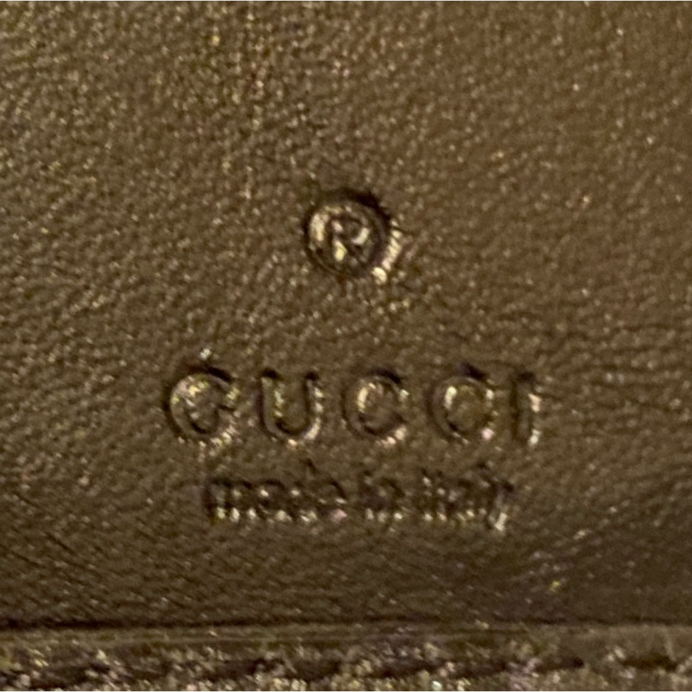 Gucci Jackie GG Black Canvas Compact Wallet w/Gunmetal Hardware - Picture 5 of 15
